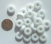 25 6x13mm White Donuts